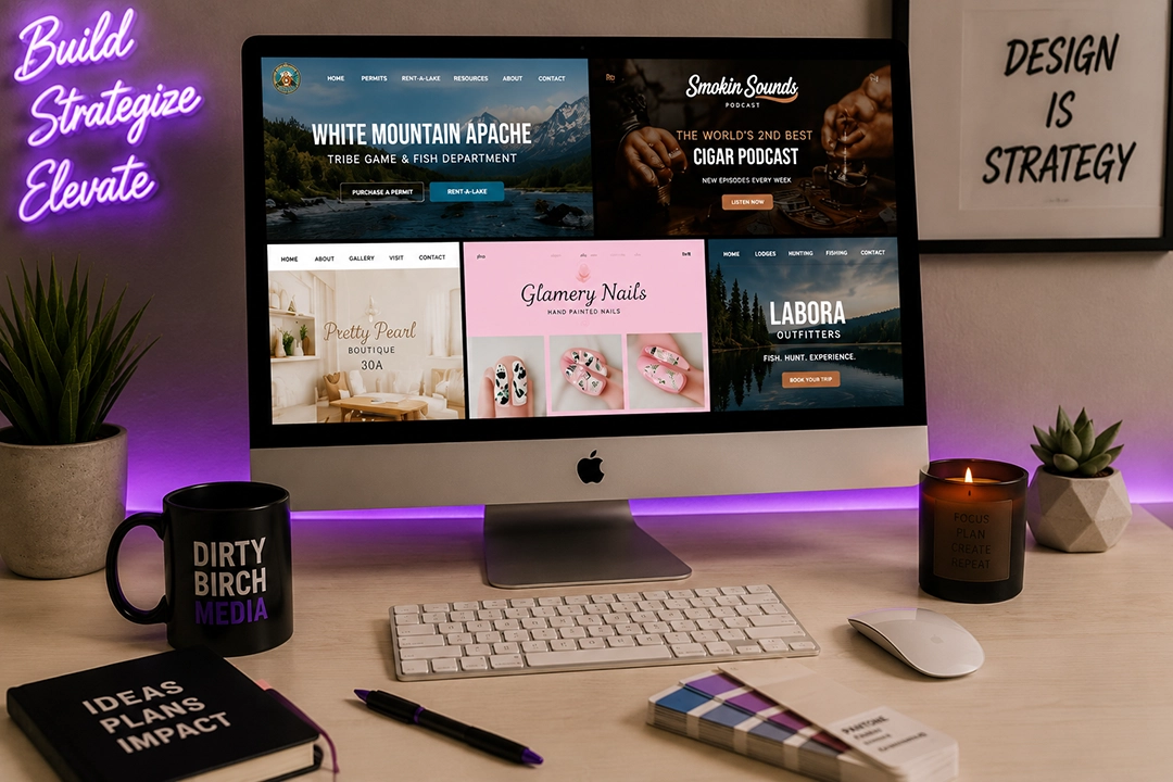 Dirty Birch Media strategy and website design process